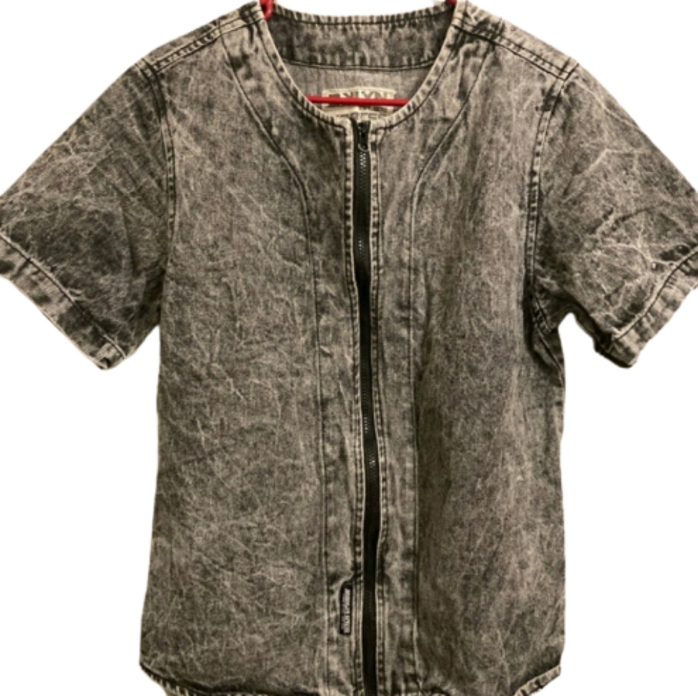 Brooklyn Express cut off Denim Jacket